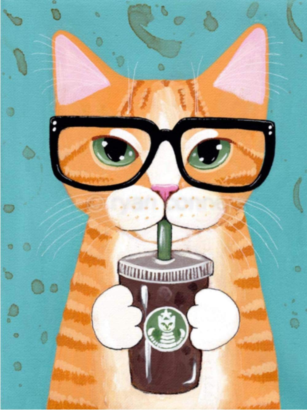 Peinture par numéro chat pour peindre facilement un tableau sans savoir dessiner