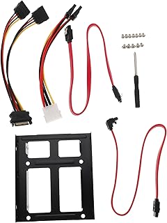 LIGHTAOTAO Hard Drive Holder 1 Set HDD Bracket Hard Drive cage Metal Holder SSD to HDD Mounting Bracket Hard Disk HDD Cable Computer Stand