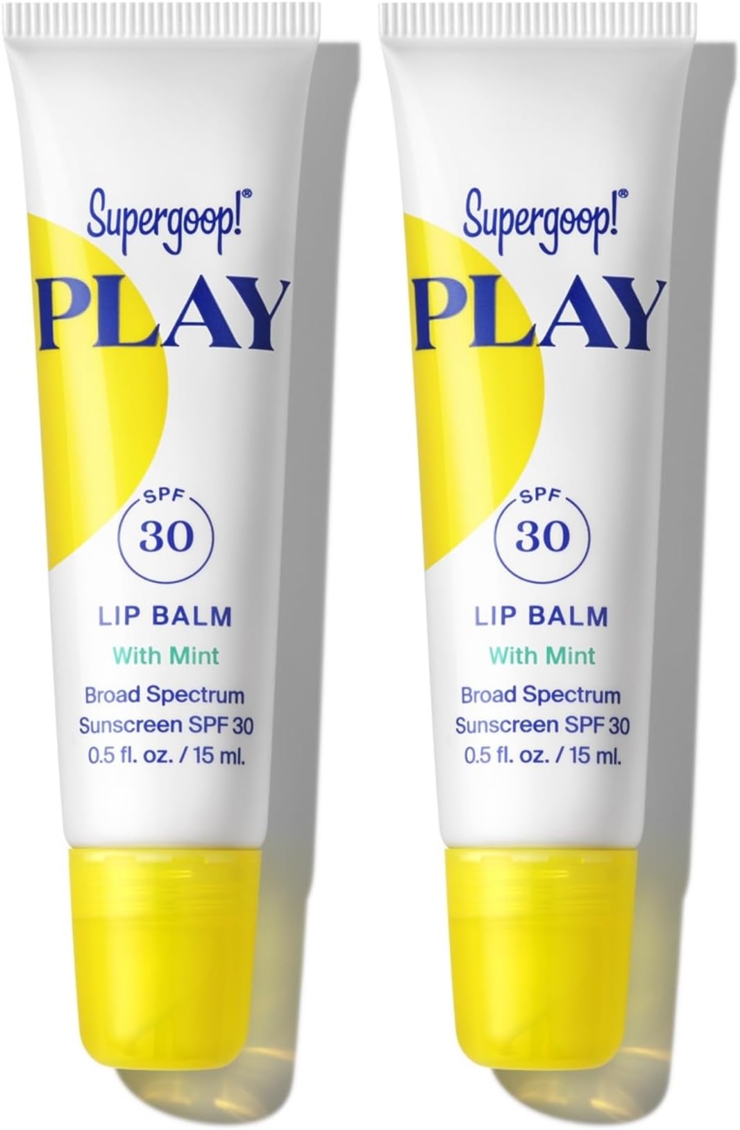 PLAY Lip Balm SPF 30 with Mint - 0.5 fl oz, Pack of 2 - Broad Spectrum SPF Lip Balm with Hydrating Honey, Shea Butter & Sunflower Seed Oil - Great for Active Days