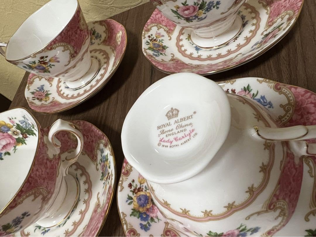 ロイヤルアルバート カップ×5&ソーサー×4 Amazon｜ロイヤルアルバート NEW1950-90 ティーカップ&ソーサ 5