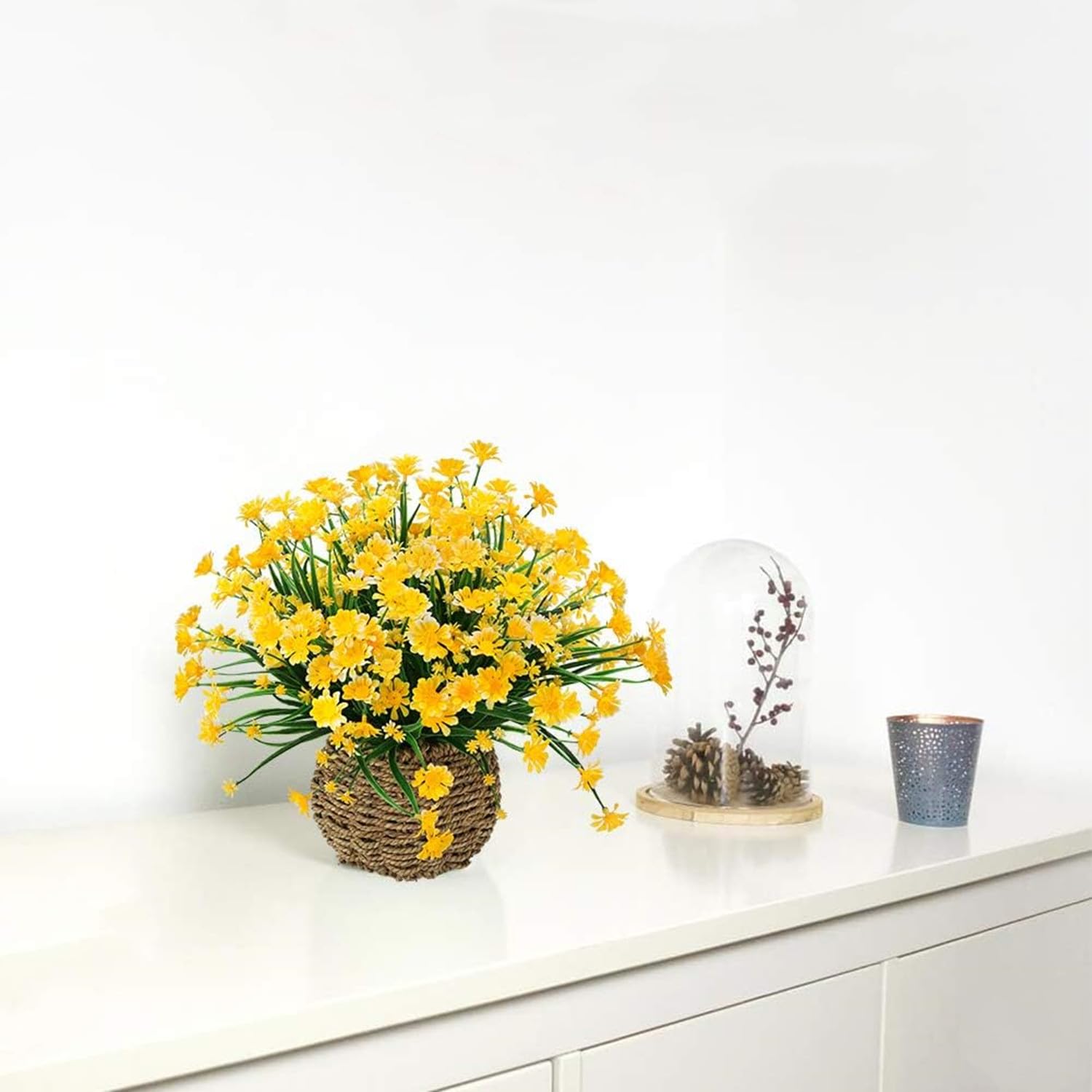 6 Fasci Margherite Artificiali Fiori Finta Margherita Colorata Bouquet Finta Margherita Fiori Selvatici Finte Margherite Piante Per Vaso Portico Finestra Tavolo Pati Klb