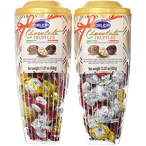 DELiCiA Chocolate Truffles with Fine Italian Chocolate Gifts 2 in 1 (NET WT 900 g) Cover