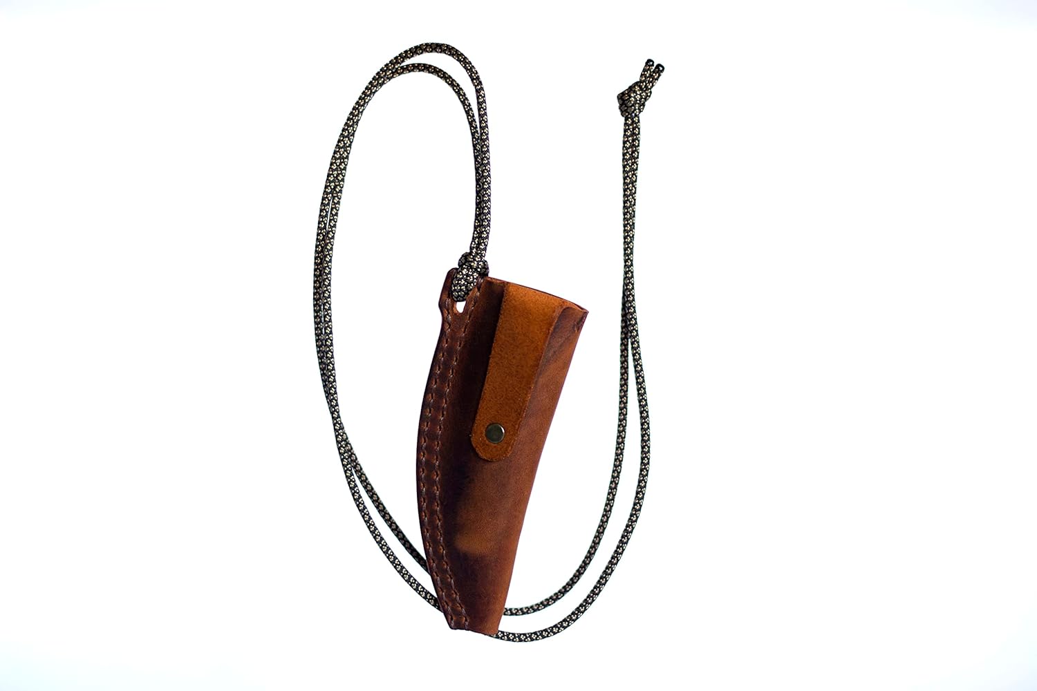 Leather sheath for mushroom knife Opinel is designed to be carried in a pocket, bag on a belt or neck - Y2S