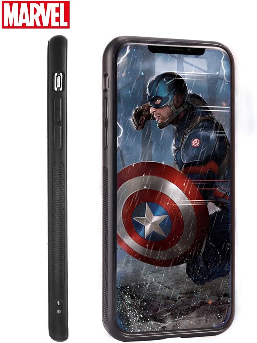 Amazon Com Marvel Avengers Iphone 11 Pro Max Case Captain America Blue Cell Phones Accessories
