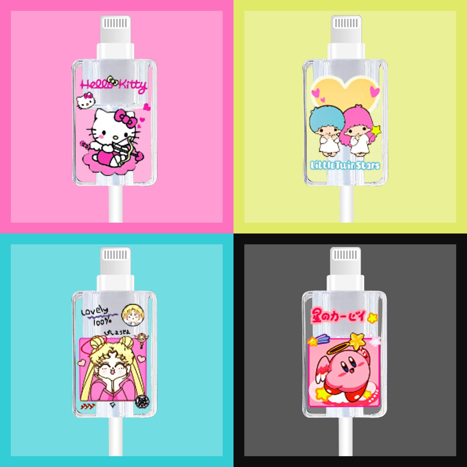 Amazon.co.jp: かわいいケーブルプロテクター iPhone充電器用