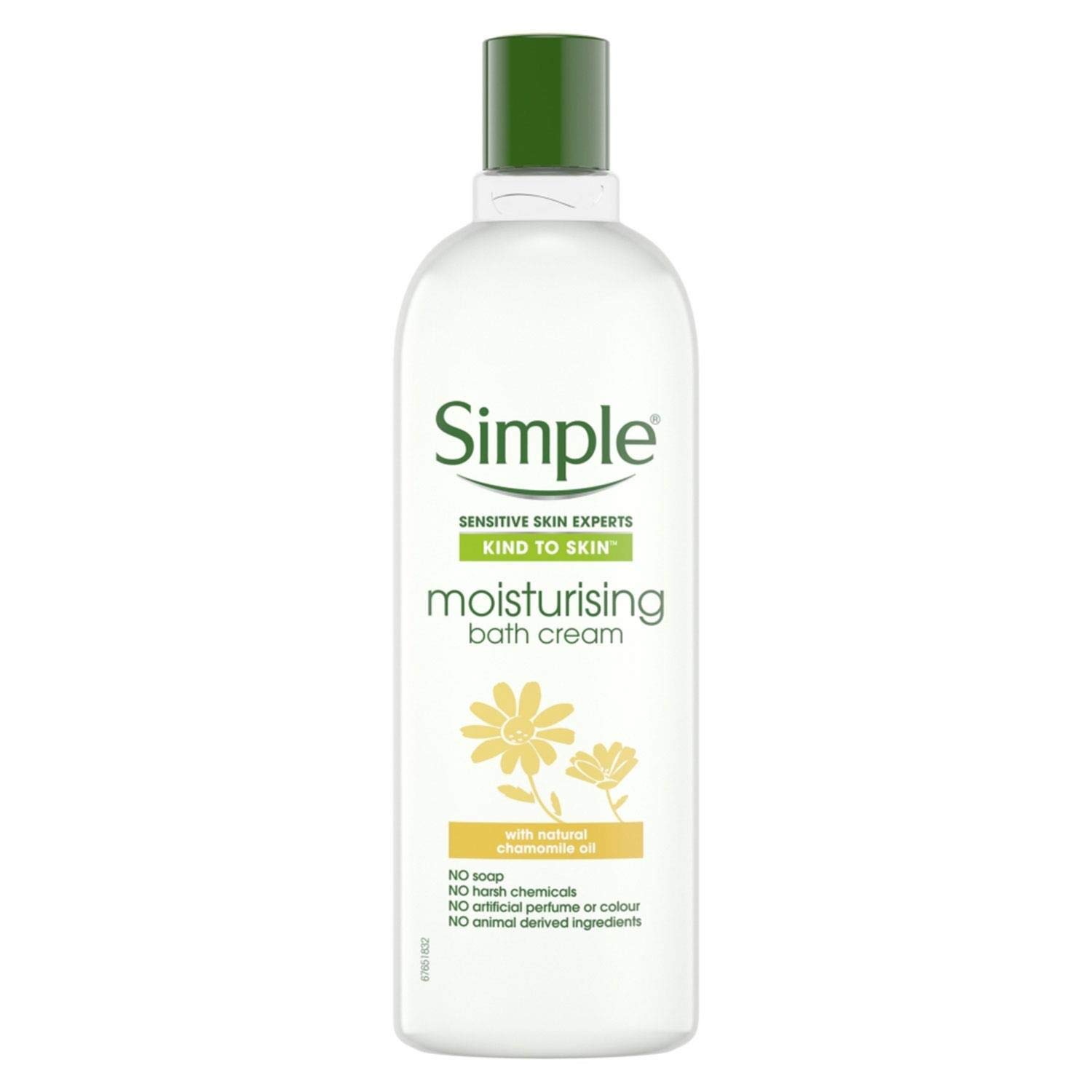 SimpleKind to Skin Moisturising Bath Cream with Natural Camomile Oil .400ml