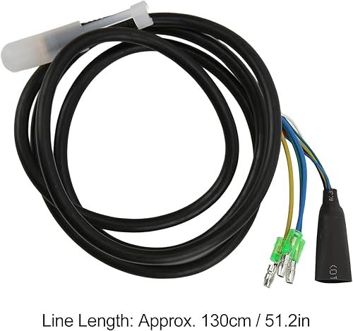 Miniatura 4 de Cable de extensión del motor eléctrico, línea de conversión de 9 pines con el conector impermeable del 51.2 in
