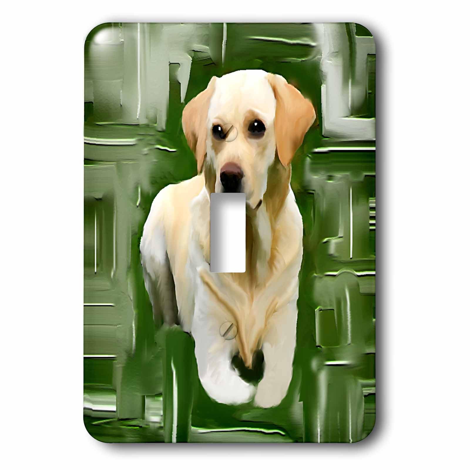 Interrupteur Labrador Retriever 3dRose lsp_4089_1 pour remplacer une plaque murale jaunie