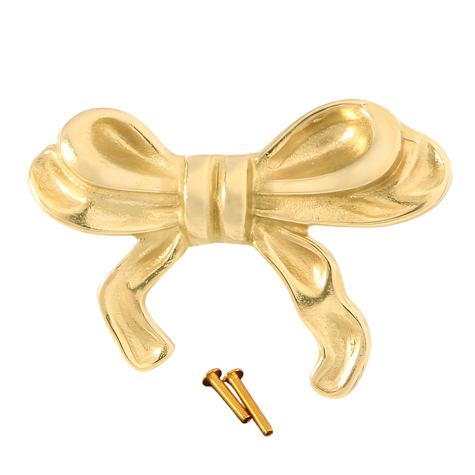Classical Brass Bowknot Cabinet Knobs Dresser Handles Retros Bows Knob Pull Handle for Drawer and Cabinet Decorative Pulls Bows Knob Pull Handle