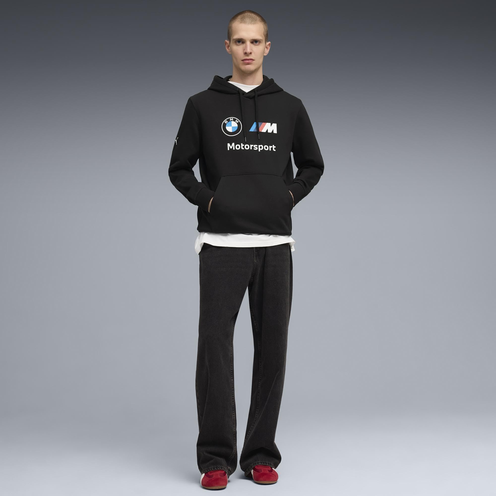 PUMA BMW MMS Ess Hoodie Fleece Felpe con Cappuccio Uomo (Pacco da 1)