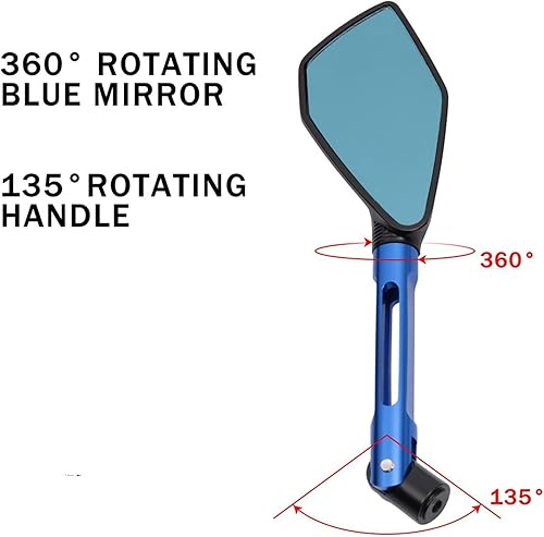 Miniatura 3 de Espejo retrovisor de motocicleta para KAWASAKI Z900 Z750 Z1000 Z800 para NINJA 250 650 ER-6N, accesorios de motocicleta, espejos laterales