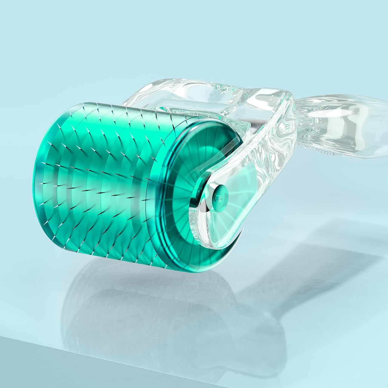 Derma Roller Microneedle Roller for Face, 0.25mm Titanium Real Needle | 192 Micro Roller For Women and Men (White)