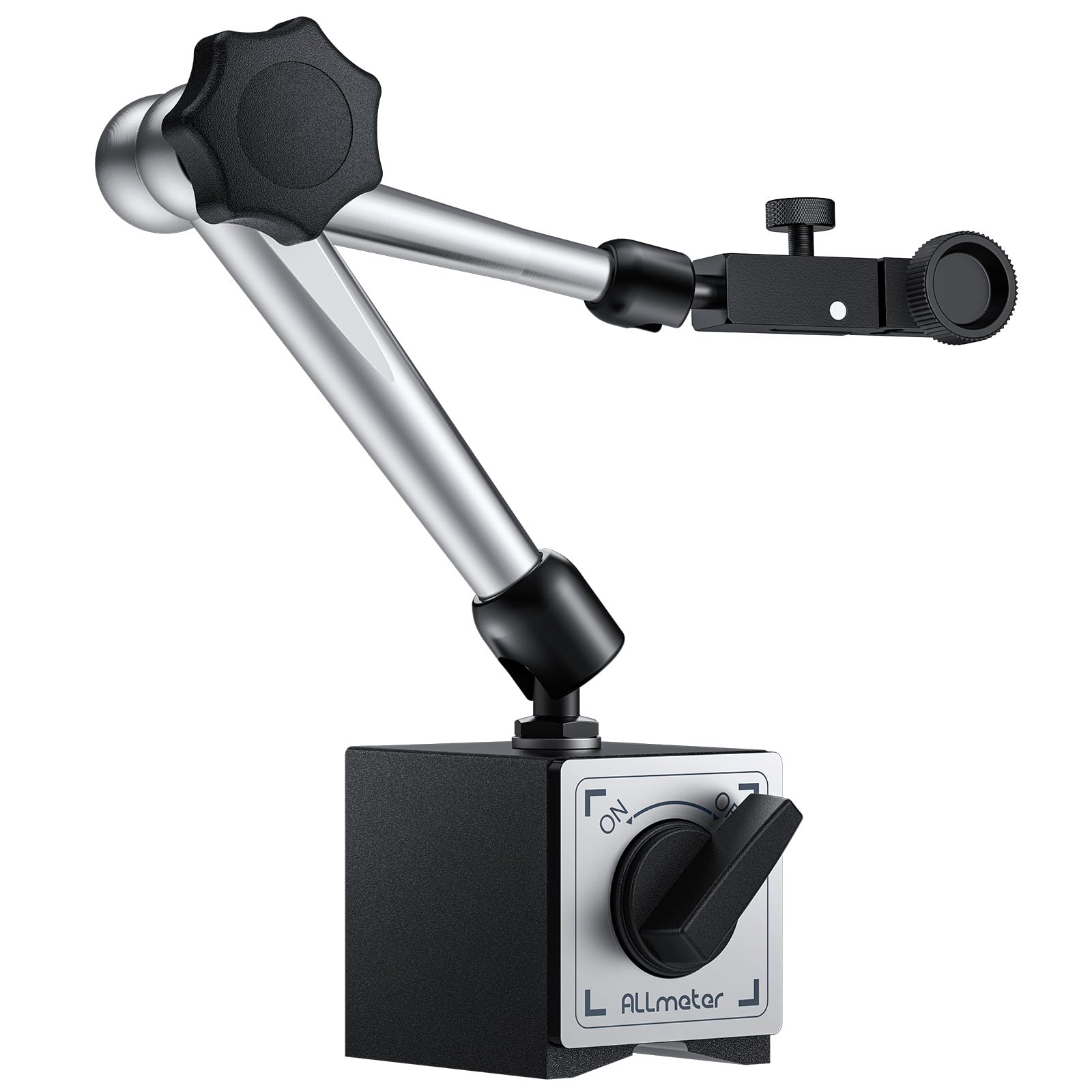 Comparatore Centesimale Meccanico con Base Magnetica 176 libbre 80 kg, Supporto Magnetico per Misuratori Digitali con Braccio Flessibile Porta Quadrante ON/OFF, per Stampante 3D, Laboratorio