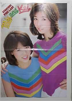 未使用品 天地真理 郷ひろみ ロングポスター 明星 昭和48年4月号 付録 未使用品 天地真理 郷ひろみ ロングポスター 明星 昭和48年4月号