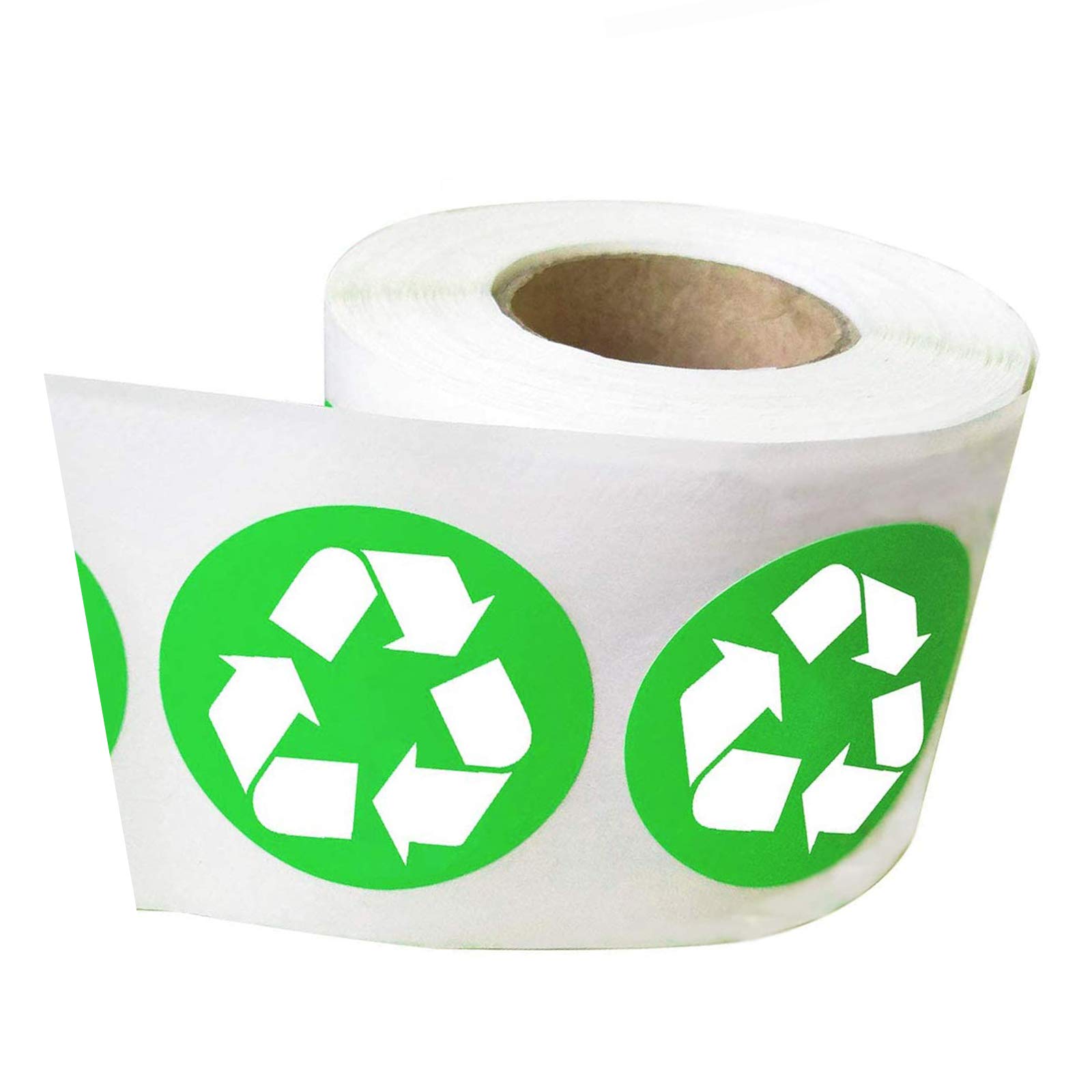 Buy 1.5 Inch Recycle Logo Stickers Round 500 Recycling Symbol Labels