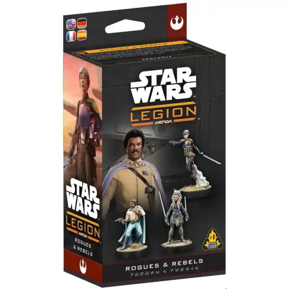 Asmodee, Star Wars: Legion - Rogues & Rebels (Rebellen & Halunken), versione tedesca, espansione da tavolo per 2 giocatori dai 14 anni in su, con 120-180 minuti di gioco, multilingue