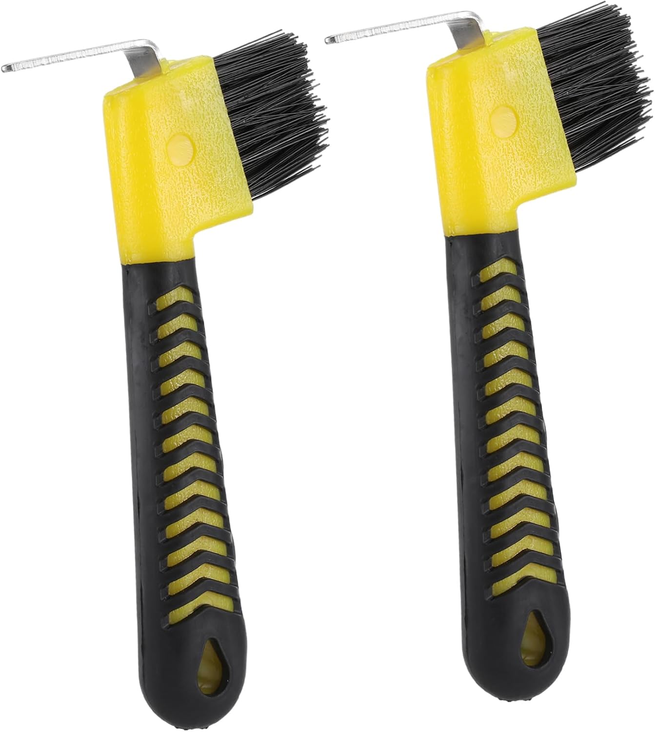 Toddmomy 2pcs Horse Hoof Cleaning Brush Horseshoe Pick Horse Care Tool Brush Random Color