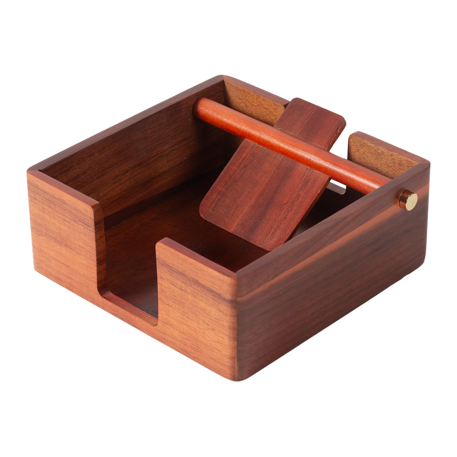 Servilletero de acacia natural para mesa, dispensador de servilletas, servilletero decorativo para bebidas para cocina, hogar, bar (acacia)