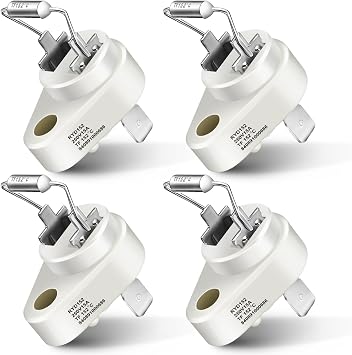 Dreyoo 4 Pack Thermal Cut Off Fuse 152C Compatible with Raypak 005899F Zodiac R0012200 Pool Heater Rollout Switch Replacement Kit Swimming Pool Heater Parts Plug Fuse Thermal Fuse Link Accessories