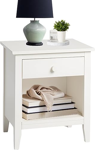 Miniatura 8 de Alaterre Furniture Simplicity - Mesita de noche, color gris paloma Gris (Dove Gray),Blanco