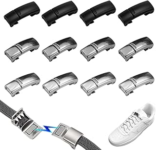 Schnürsenkel Verschlus Schnürsenkel Schnalle Lazy Laces Schnalle 12 Stück Magnetischer Metall Ohne Binden Lock Verschluss ...