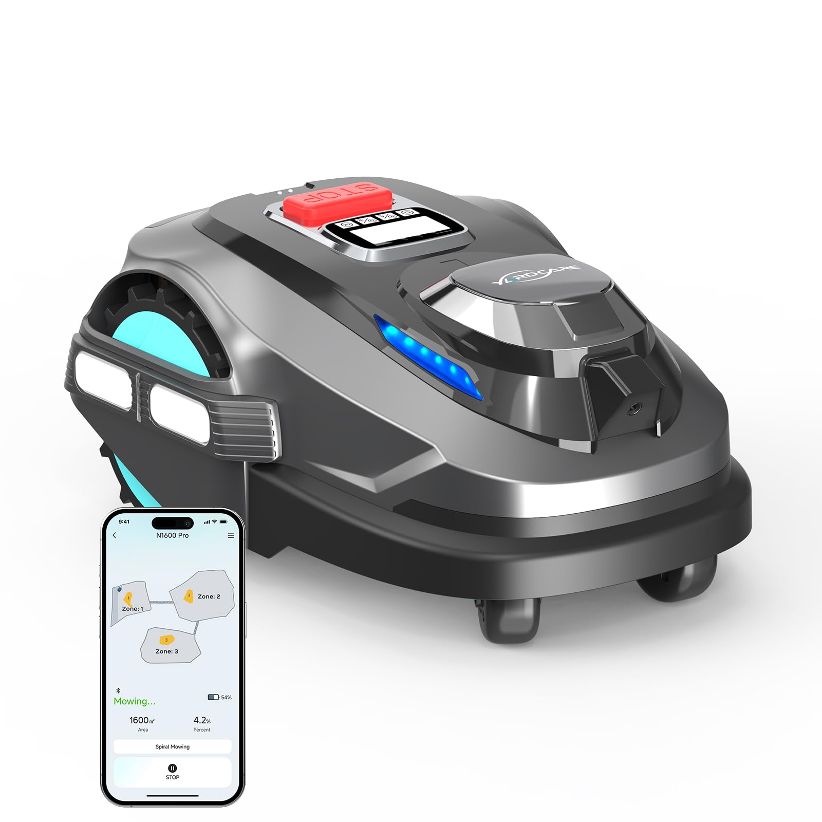 YARDCARE N1600Pro Robot Tondeuse sans Fil périphérique