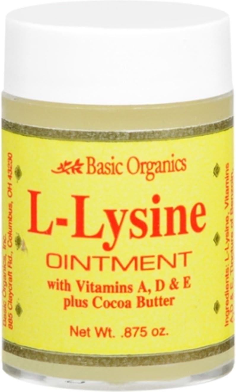 Basic Organics L-Lysine Ointment 0.87 oz (Pack of 12)