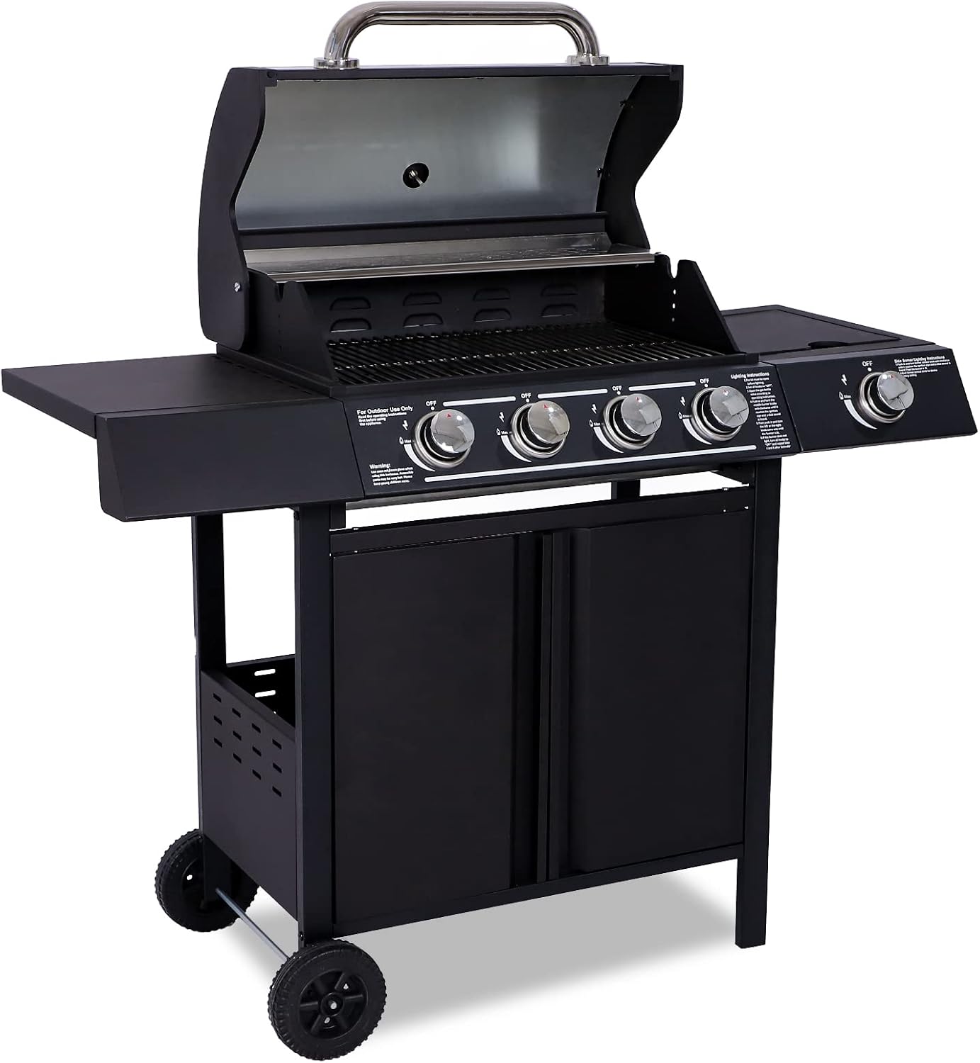 Amazon Grepatio 4バーナー プロパンガスグリル BBQプロパンガスグリル サイドバーナー付き 50,000BTU