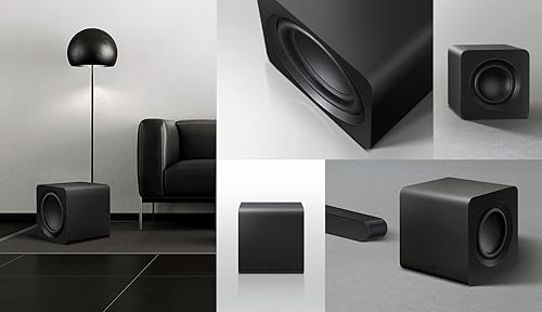 Miniatura 4 de SAMSUNG Subwoofer SWA-W510 para barra de sonido de la serie S con graves potentes, inalámbrico, diseño unibody, tamaño compacto de 6.5 pulgadas,