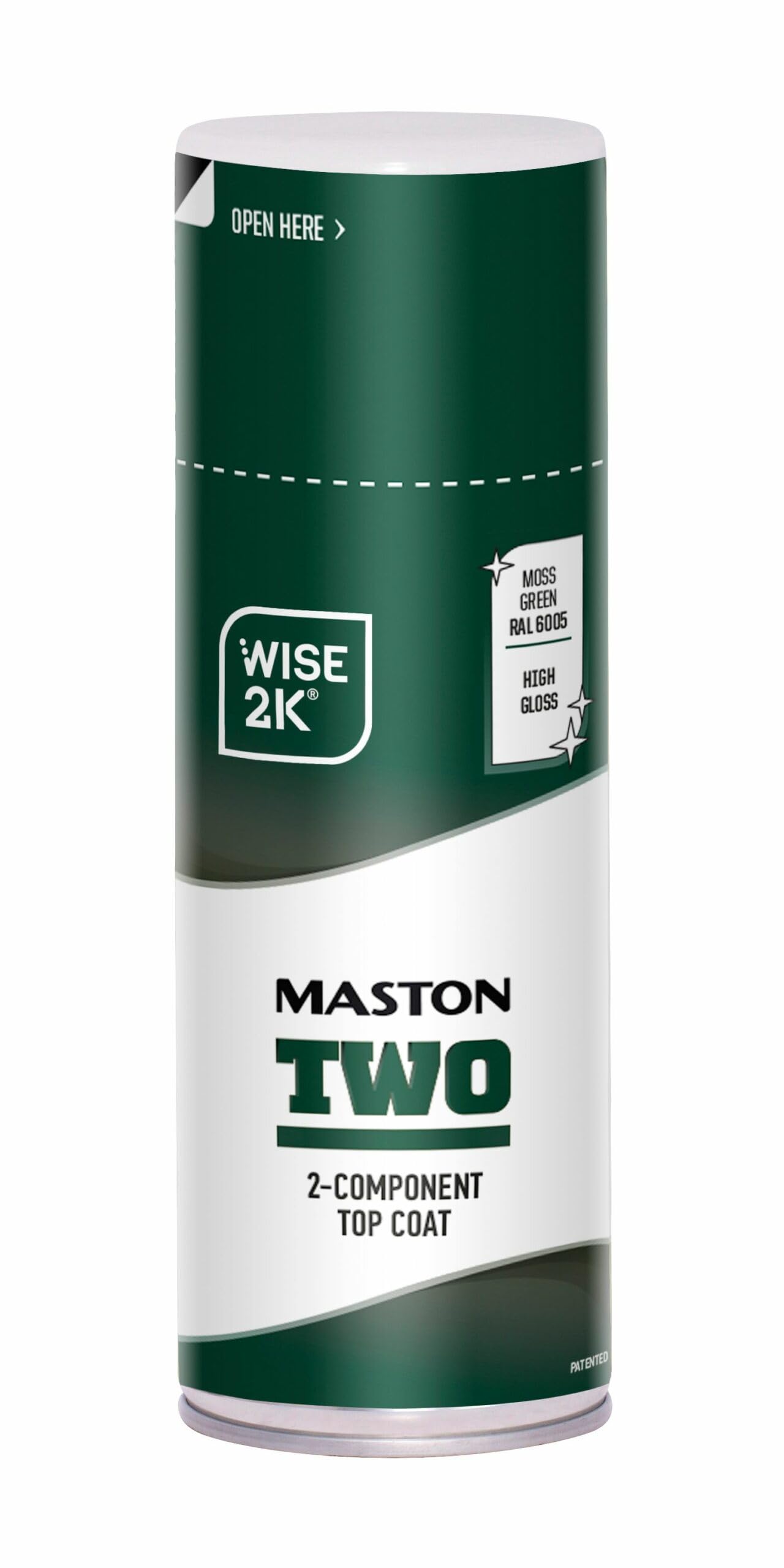 Maston Spray Paint 2K Two High Gloss Moss Green RAL6005 400ml