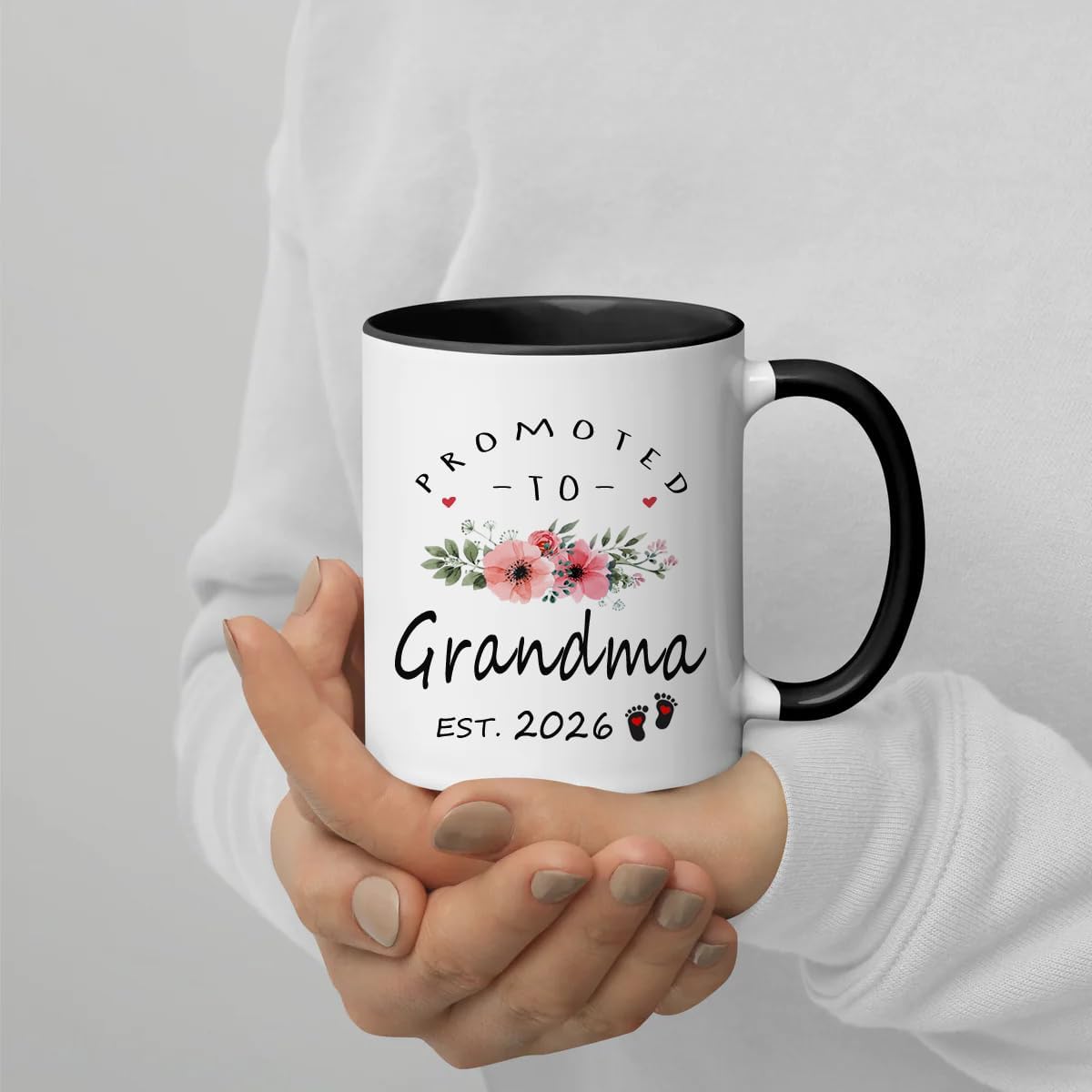 Promoted to Grandma 2026 Mug, First Time Grandmother Est 2026, Pregnancy Announcement Gifts for Grandmother, New Nana Gift from Daughter Son, Birthday for Expecting Grandma 2026 - Image 5