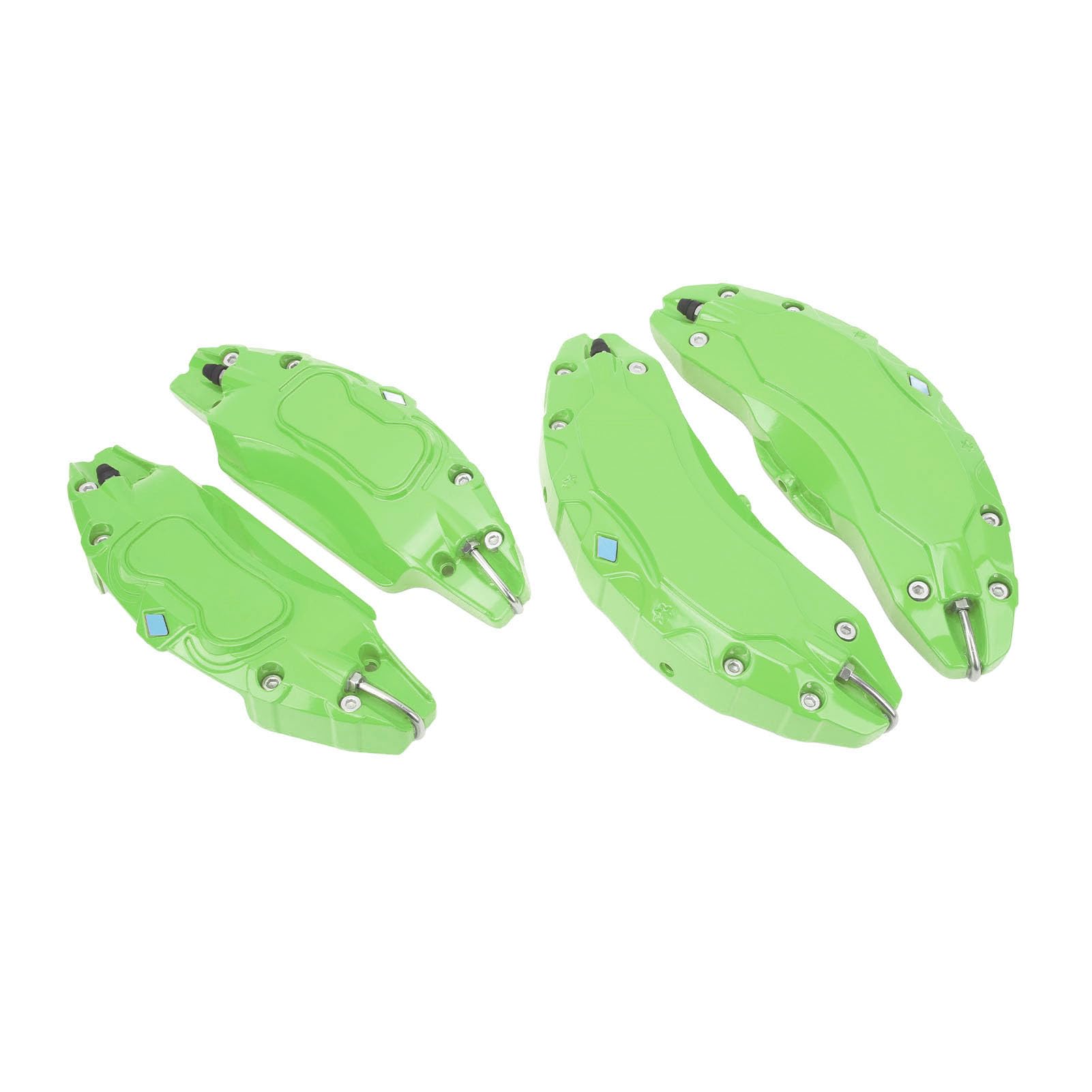 Set di 4 coperture per pinze freno rosse per posteriore in lega di alluminio compatibili con ruota 19 20 pollici (verde)