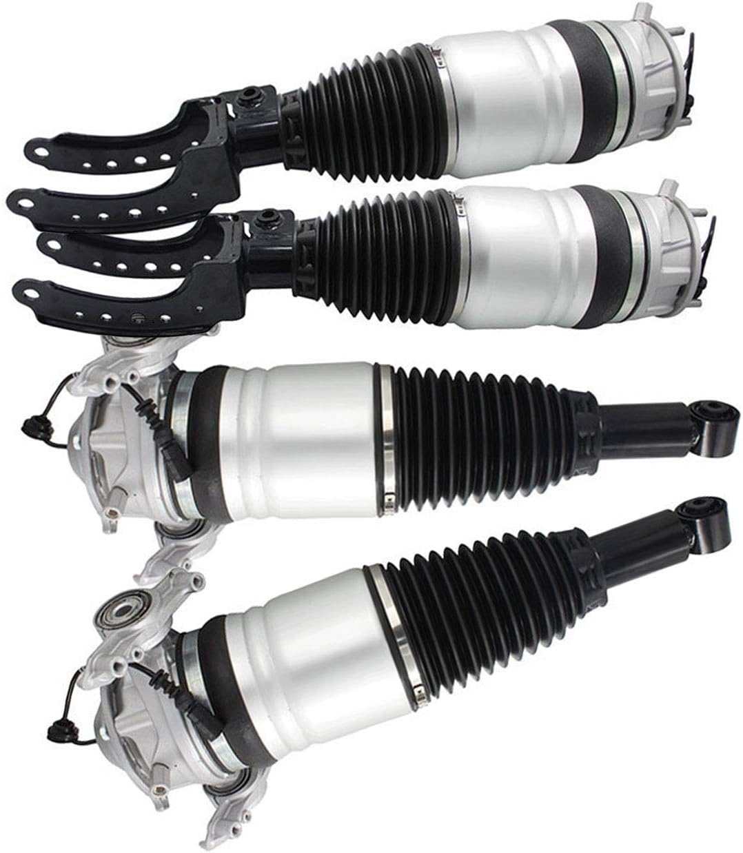 AIRSUSFAT Full Set 4 Pcs Front Rear Air Suspension Shock Struts for VW Touareg 2011-2018 For Porsche Cayenne II 2010- Air Suspension Shock Struts