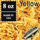 Mighty Gadget (R) 1/2 LB Yellow Crinkle Cut Paper Shred Filler for Gift Wrapping & Basket Filling