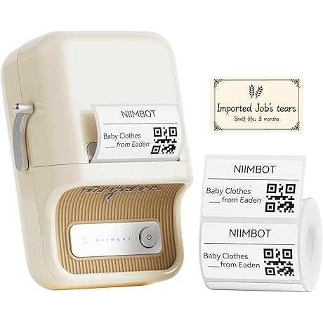 niibot B21 Label Maker Machine with Tape: 2 Inch Portable Thermal Printer
