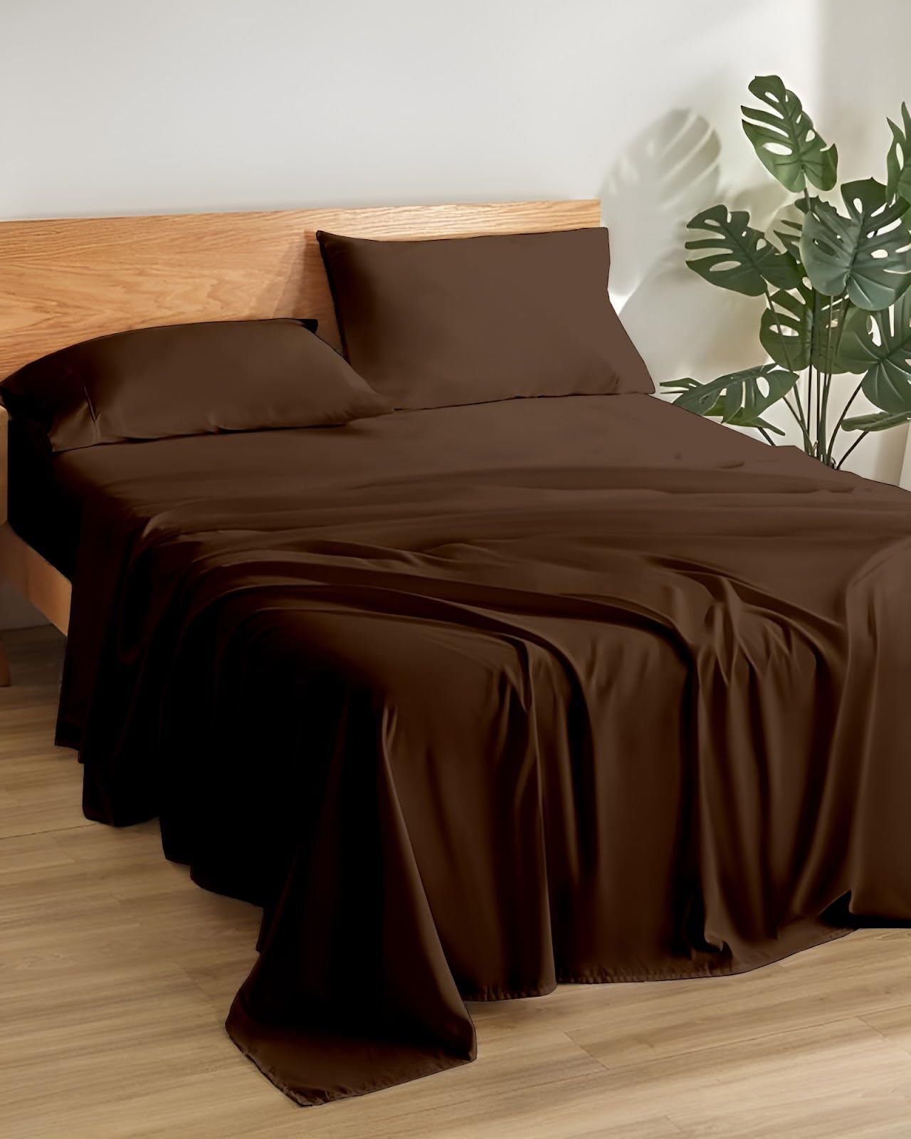 Soft Queen Bedsheets - Dark Grey Microfiber -26