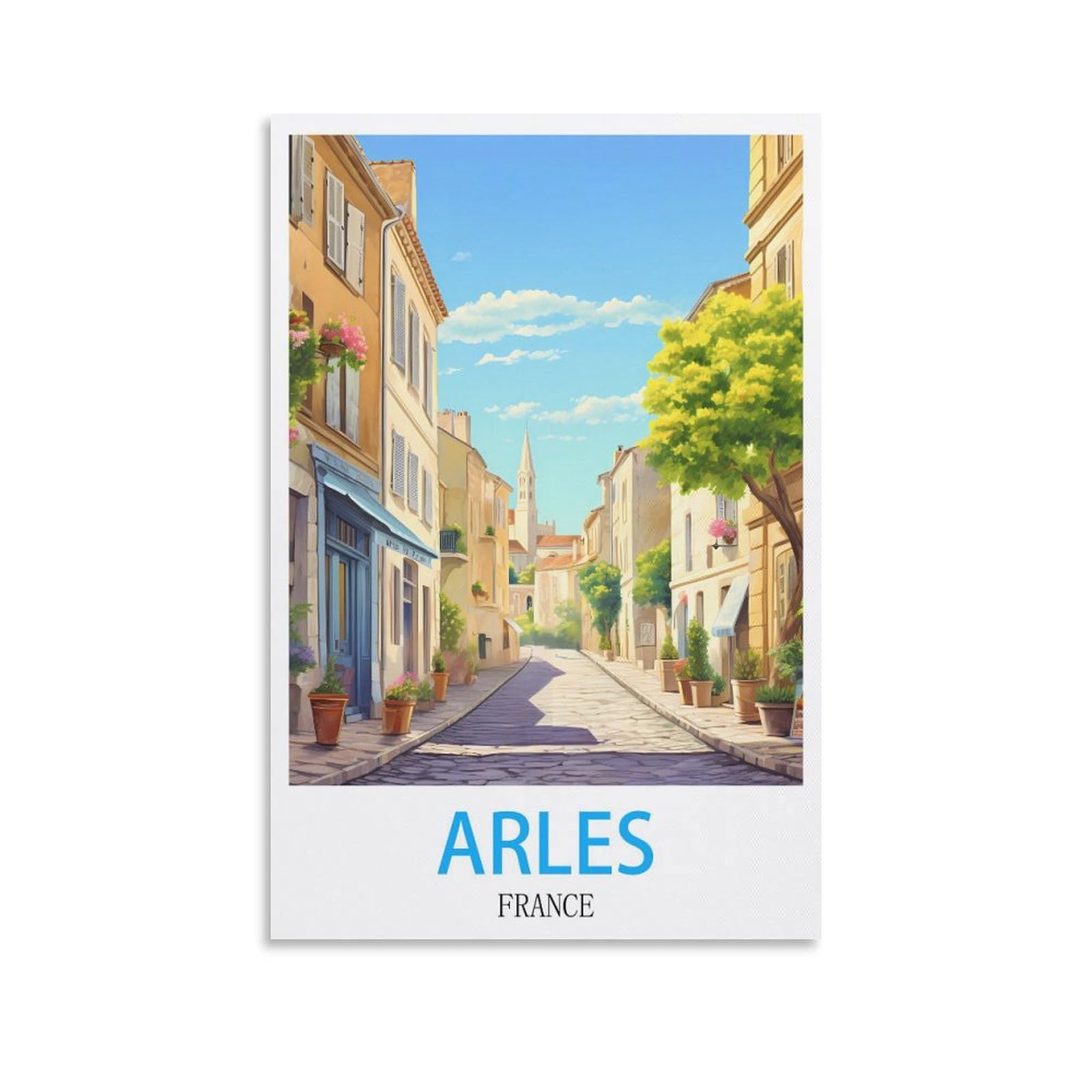 Vintage Metal Tin Wall Sign Arles Frances Art Plaque Poster Wall Decor for Home Tool Room Bar Club Restaurant Cafe 15x30cm