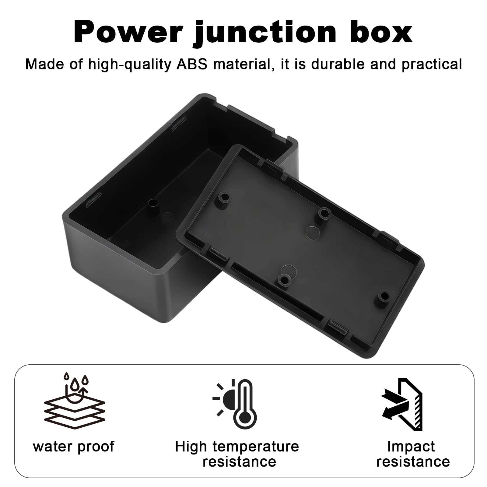 16-częściowy zestaw puszek rozdzielczych czarny mini obudowy elektroniczne 60x35x25mm puszka kablowa wodoodporna płaska plastikowa z etykietami DIY puszka połączeniowa do projektów elektrycznych do