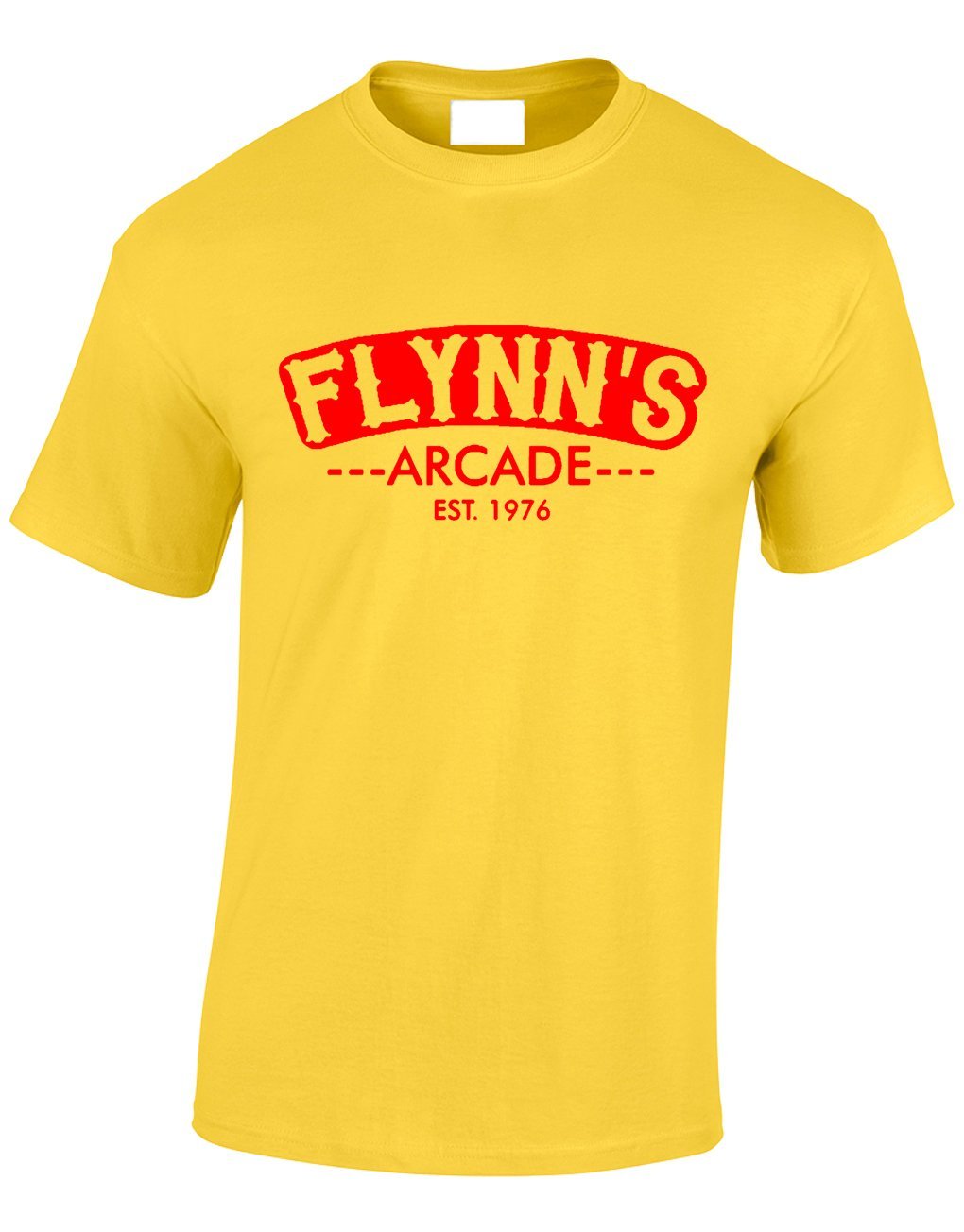 Crown Designs Flynns Arcade Sci Fi Movie Film Inspired for Men & Teenagers T-Shirts Tops - Yellow/XX-Large