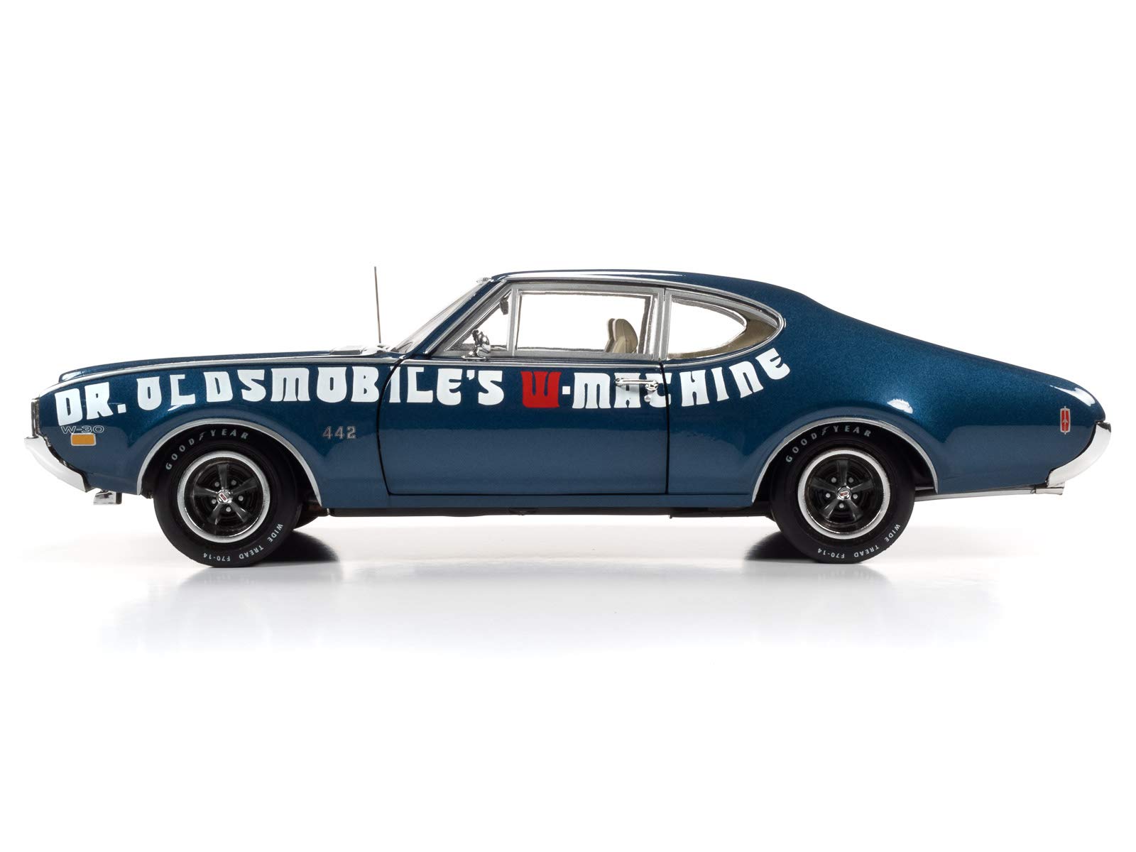 OLDS 4-4-2 1968 bleu turquoise 1/18 AMERICAN MUSCLE ERTL 36420 voiture