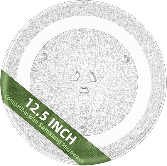 Image of J K b K - Glass Plate COMPATIBLE with samsung Microwave Oven - Size : Plate 12.50 inch