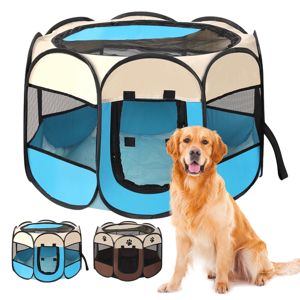 Tienda Plegable para Animales PequeñOs 73 X 73 X 43 Cm-Recintos para Animales de Interior Y Exterior-Recinto Para Gatos,Corral para Cachorros, Adecuado para Perros, Gatos, Conejos Animales PequeñOs.