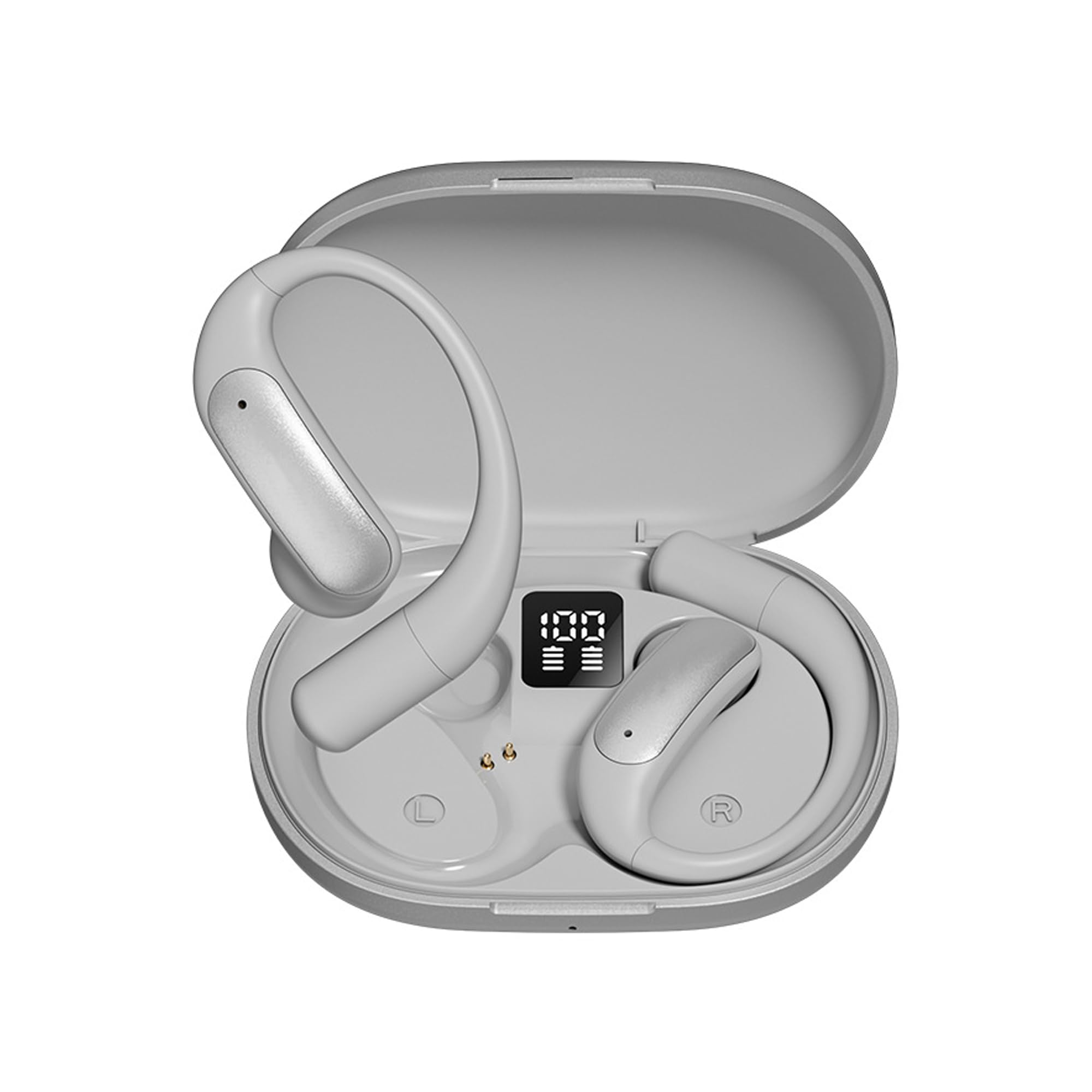 in-Ear Open Fit Wireless Bluetooth Earbuds, HiFi Live Concert Focused Stereo Sound Multi-Color Lightweight Sport Earphones Compatible with iOS Android Windows(White)-image-14
