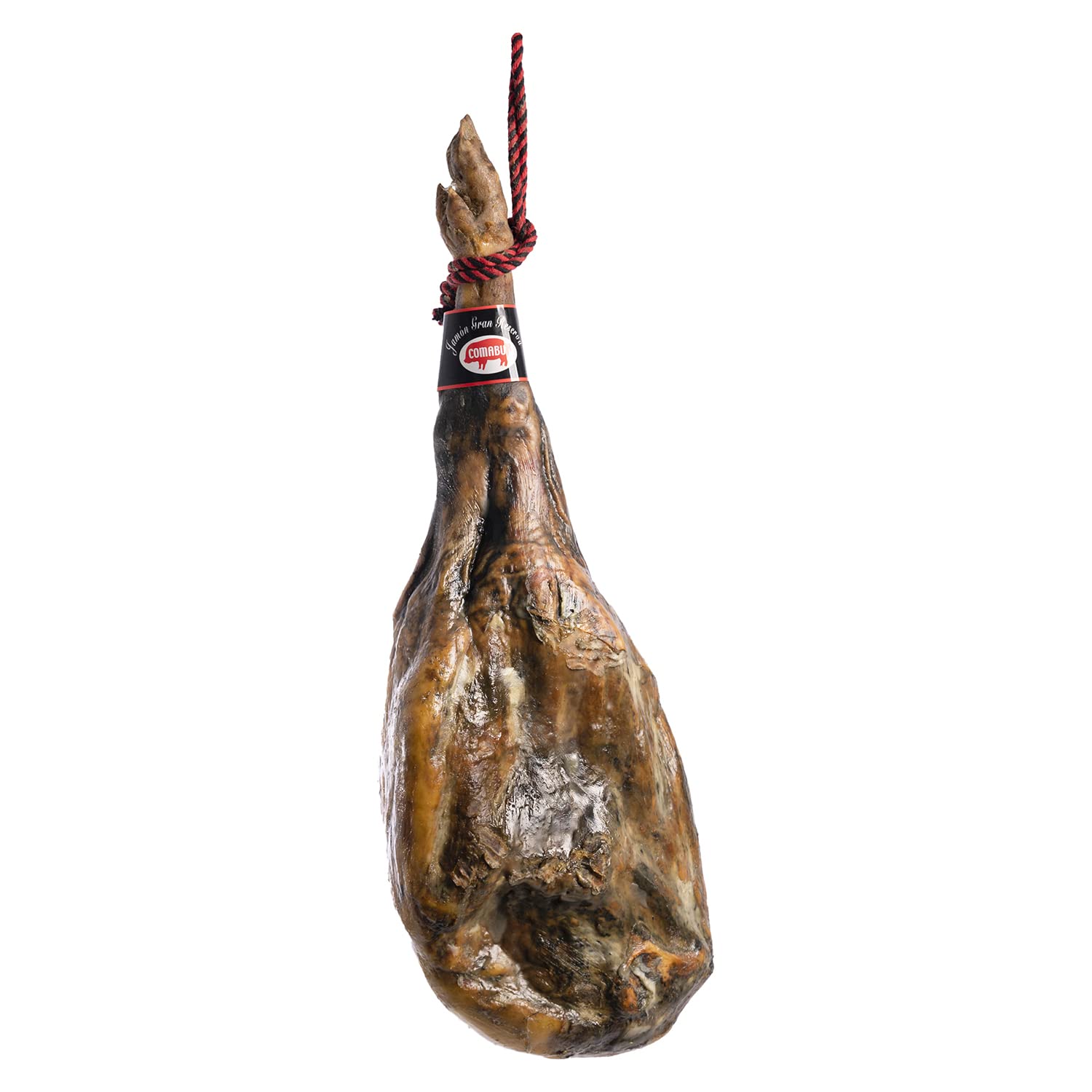 Comabu - Jamón Curado de 8.5 kg Aprox - Pieza de Jamón Serrano de 15 meses de Curación - Pierna Trasera de Cerdo Blanco