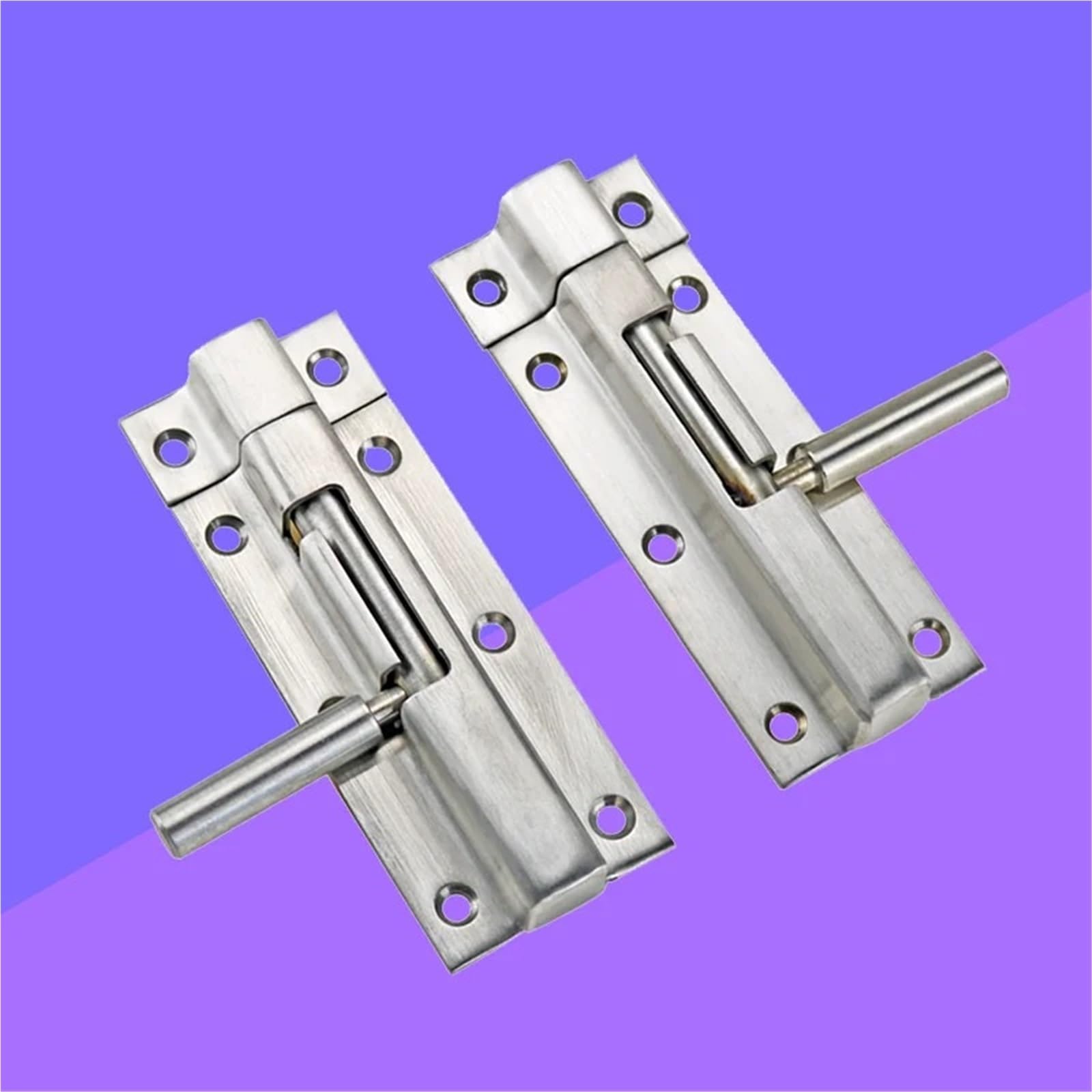 Verrou de porte antivol épais en inox 304 avec goupille télescopique haute résistance