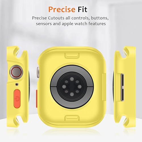 Miniatura 6 de ZZDZZ Funda resistente compatible con Apple Watch Case de 1.77 pulgadas, 1.73 pulgadas, Series 987654SE, funda protectora de poliuretano