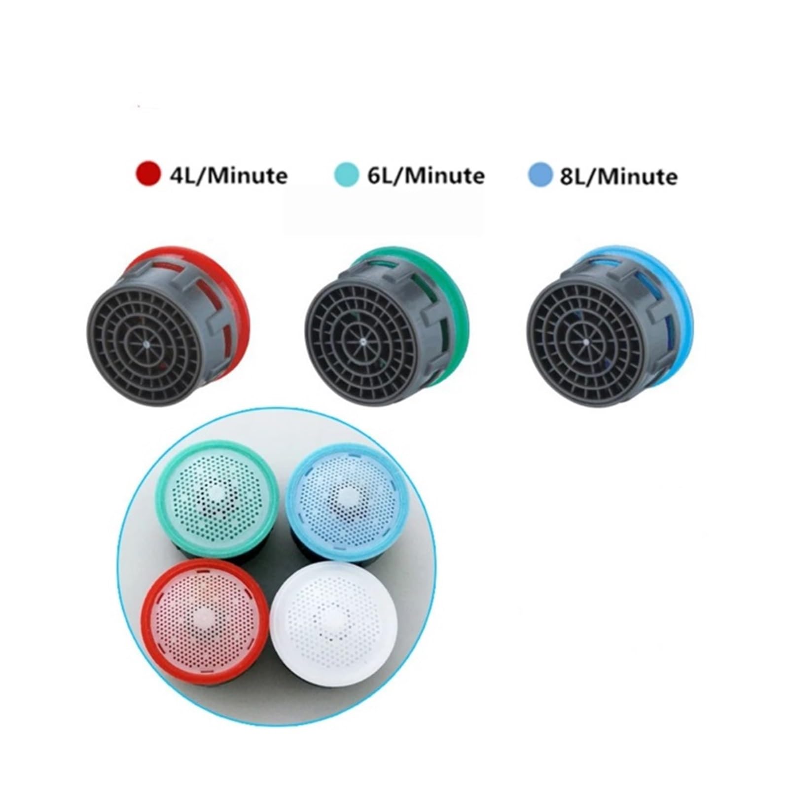 Ricambio aeratore Cucina Bagno Parti del limitatore di flusso dell'ugello ricambio filtro rubinetto dell'aeratore da 20 pezzi(Ordinary Aerators)