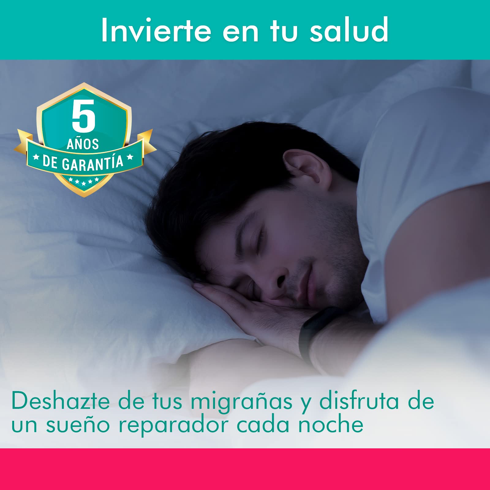Adamson A80 Masajeador de ojos frío y calor - NUEVO - Batería recargable y Bluetooth - Gafas masajeadoras para presoterapia ocular - Alivia ojos secos, mejora el sueño, migrañas, ojeras | Función de calor y refrigeración con acupresión Shiatsu y correa aj