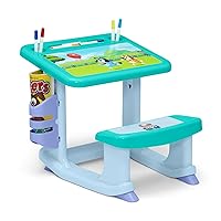 Vista 24 de Escritorio de dibujar y jugar de PAW Patrol de Delta Children – Incluye 10 marcadores y libro para colorear, azul