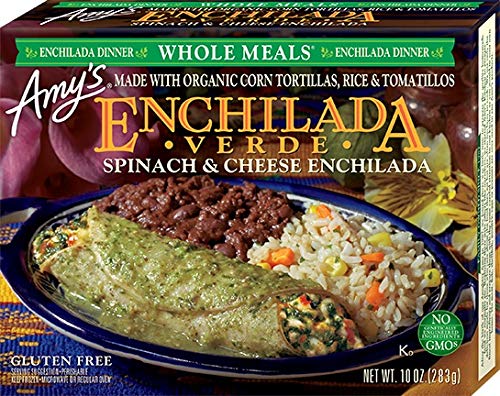 Amy's Enchilada Verde with Cheese and Spinach Gluten Free, 10 Oz